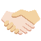 Handshake- Light Skin Tone- Medium-Light Skin Tone emoji on Twitter